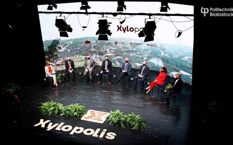 Konferencja dotyczącej wystawy Xylopolis – prezentacji Województwa Podlaskiego na EXPO 2020 w Dubaju; fot. Paweł Jankowski