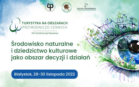Grafika: VIII Konferencja Naukowa „Turystyka na obszarach przyrodniczo cennych”