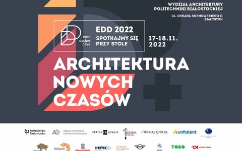 Plakat reklamujący East Design Days 2022