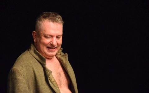 Krzysztof Ławniczak jako MIsza Zubow "Zapiski oficera Armii Czerwonej" 28 lutego 2017 roku zagrał po raz 653!, fot. Jerzy Doroszkiewicz