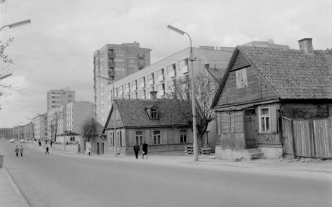 Ulica M. Skłodowskiej-Curie w Białymstoku, maj 1965 rok, fot. Zdzisław Andrzej Zaremba