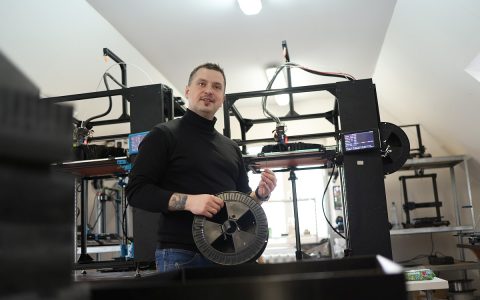 Mateusz Stefańczuk, firma Trójwymiarowi.pl_ konkurs Wschodzący Innowatorzy_fot. Paweł Jankowski_PB