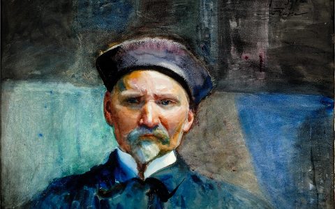 Leon Wyczółkowski - Autoportret w todze i birecie, 1912