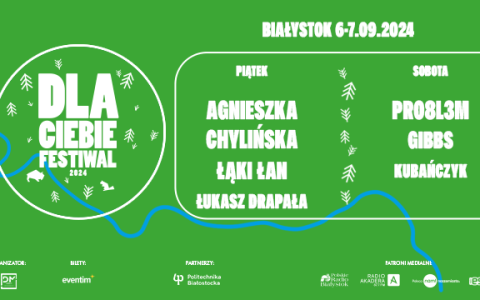 Grafika lineup festiwal Dla Ciebie