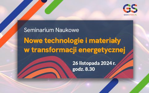 Grafika promująca seminarium naukowe na WE