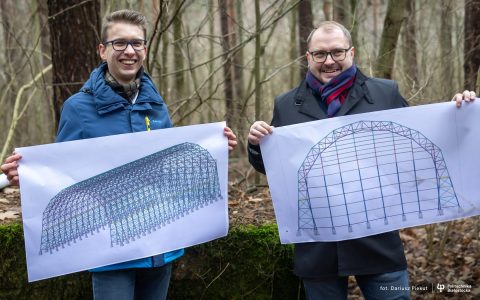 Sterowce na Pietraszach. Student Politechniki Białostockiej odtworzył gigantyczny hangar