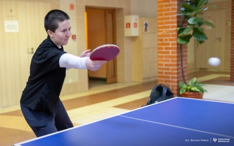 Aleksandra Kniaź, studentka Wydziału Inżynierii Zarządzania Politechniki Białostockiej to mistrzyni Integracyjnych Mistrzostw Polski AZS w tenisie stołowym