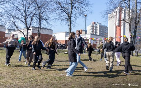 Studenci Politechniki Białostockiej zorganizowali piknik z okazji Dnia Wiosny